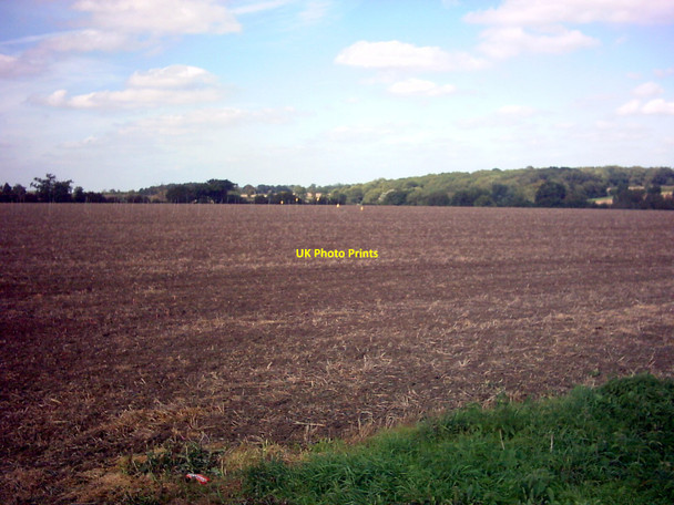 Photo 6"x4" Fields next to the B1120 Framlingham Road Dennington Hall c2006