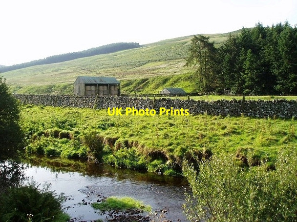 Photo 6"x4" Bowmont Water and The Castles Mowhaugh c2006