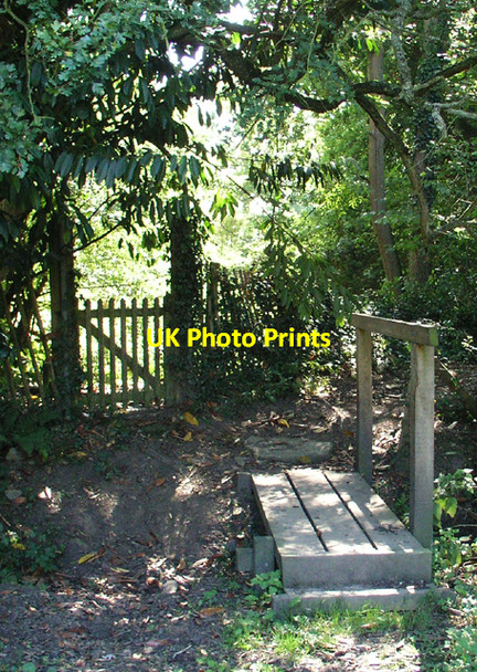 Photo 6"x4" Footbridge on footpath 2874 Rapkyns c2006