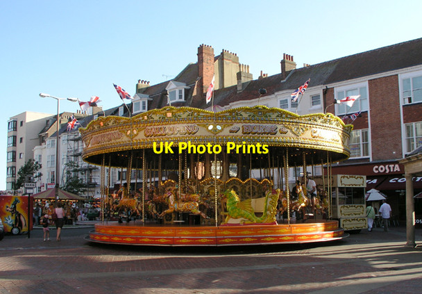 Photo 6"x4" Carousel in Montague Place, Worthing Worthing\/TQ1303 c2006