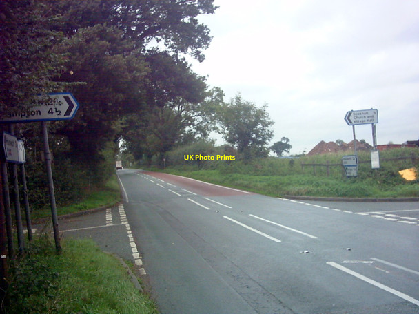 Photo 6"x4" A144 Stone Street at Spexhall Crossroads Stone Street\/TM3882 c2006