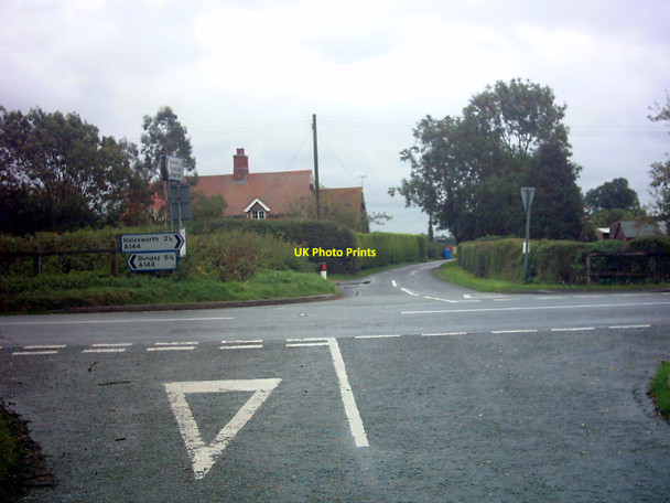 Photo 6"x4" A144 Stone Street at Spexhall Crossroads Stone Street\/TM3882 c2006 P1