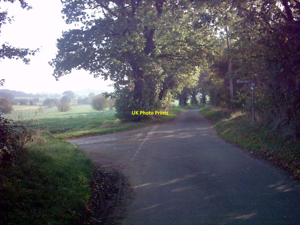 Photo 6"x4" Road Junction at Gull Hill Westhall\/TM4181 c2006