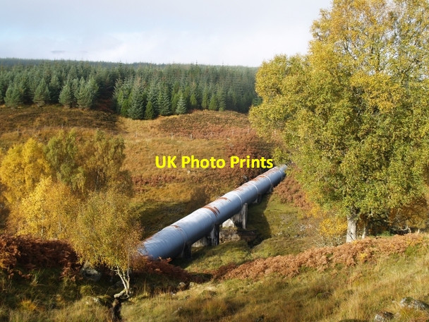 Photo 6"x4" Hydro pipeline crossing the River Ericht Allt Coire a' Mh\u00f2r-fhir\/NN5261 c2006