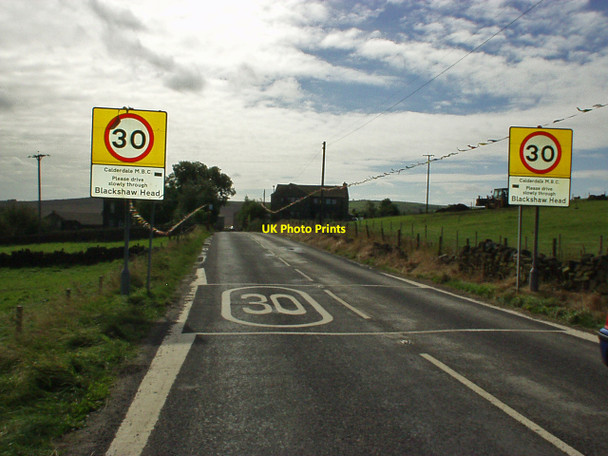 Photo 6"x4" Old Shaw Lane, Blackshaw Head Blackshaw Head c2005