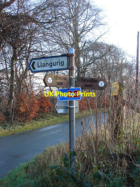 Photo 6"x4" Crossing of the ways at Felindre Llanidloes c2006