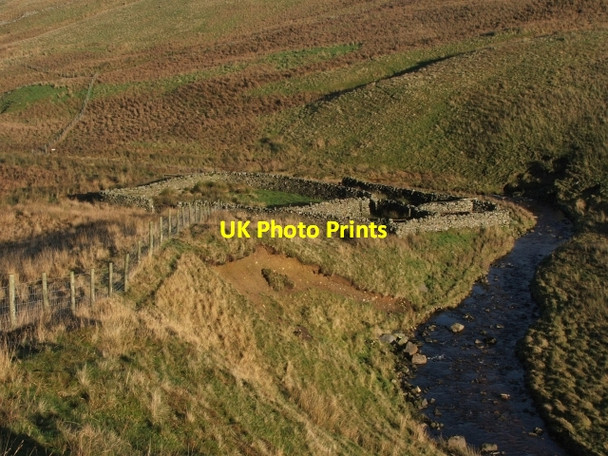 Photo 6"x4" Sheepfold in Cragdale. Stalling Busk c2006