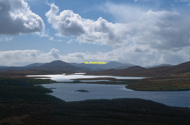 Photo 6"x4" View southwards from above Loch Sgaire Linsiadar c2004