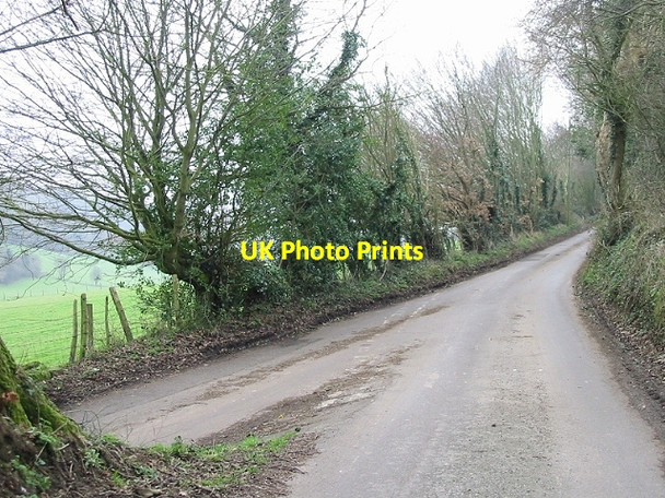 Photo 6"x4" Junction with another minor road to the E Stelling Minnis c2007