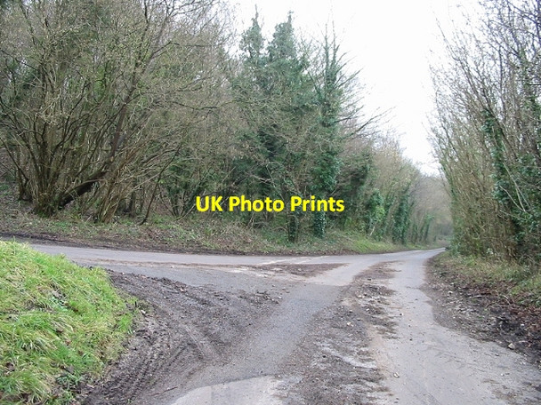 Photo 6"x4" Junction to the E, off Pett Bottom Road Palmstead c2007