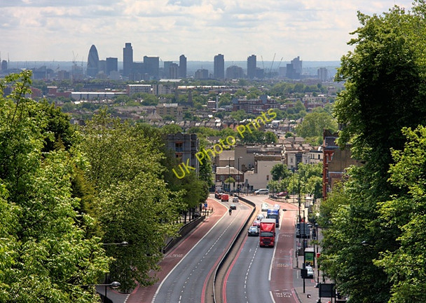 Photo 6"x4" Archway Road and The City Hornsey c2009