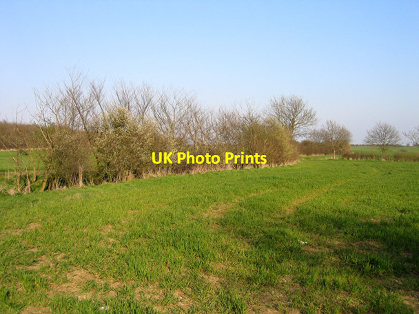 Photo 6"x4" Hunts-Cambs county boundary, Gt Gransden Eltisley c2007