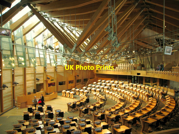 Photo 6"x4" The main chamber: the Scottish Parliament Edinburgh c2007
