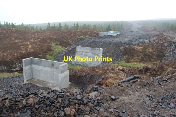 Photo 6"x4" Bridge building over the Allt a' Choire Blackhill\/NG3450 c2007