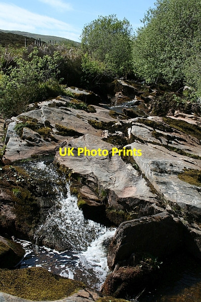 Photo 6"x4" Small Waterfall. Cnoc Moy c2007