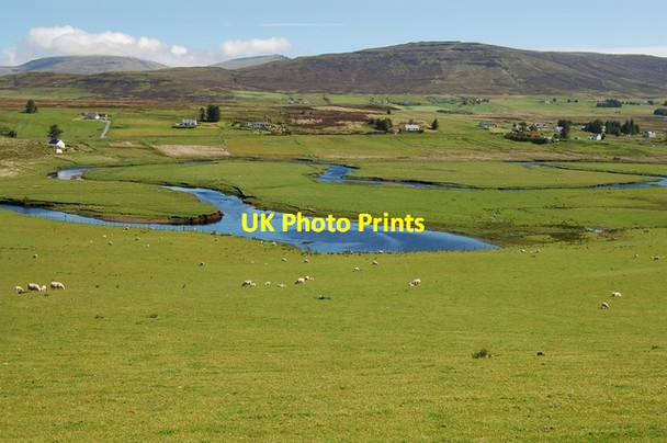 Photo 6"x4" Meanders in the River Snizort Carbost\/NG4248 c2007