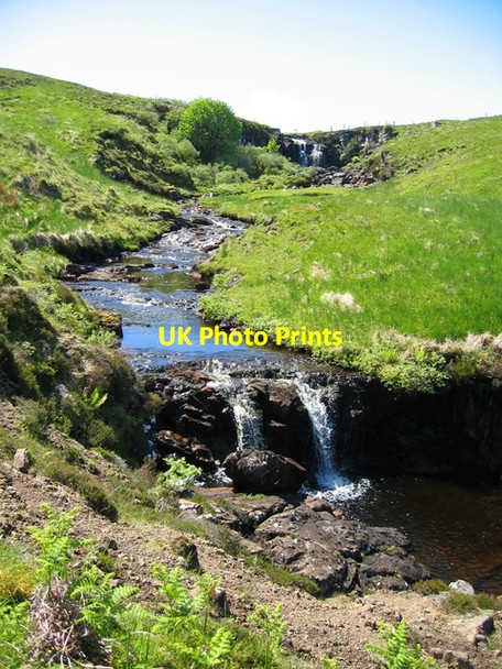 Photo 6"x4" Upper falls of the Eas na Coille Mugeary c2007