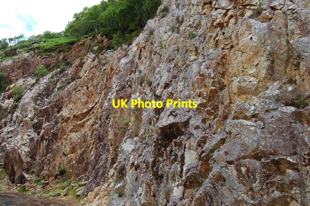 Photo 6"x4" Quartzite quarry Tokavaig\/T\u00f2cabhaig c2007