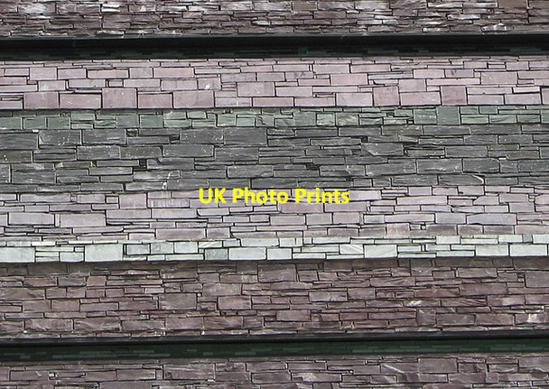 Photo 6"x4" Slate detail on Wales Millennium Centre Cardiff\/Caerdydd c2007