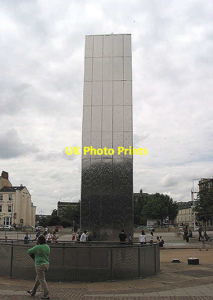 Photo 6"x4" Water feature outside the Wales Millennium Centre Cardiff\/Caerdydd c2007