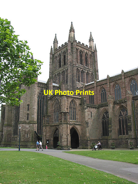 Photo 6"x4" Hereford Cathedral from the NW Hereford c2007