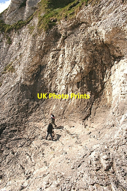Photo 6"x4" Chalk with Flints Ballycastle\/D1140 c2007