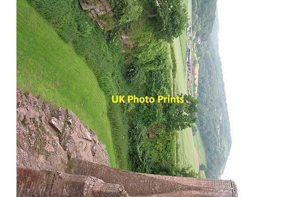 Photo 6"x4" View from Goodrich Castle Goodrich c2007