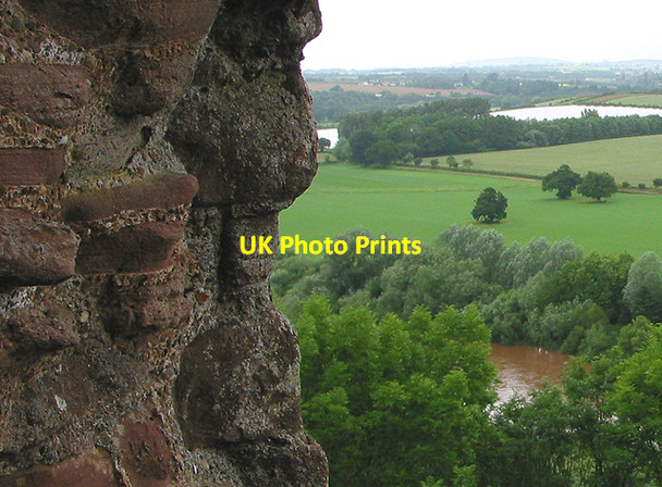 Photo 6"x4" View N from Goodrich Castle Brelston Green c2007