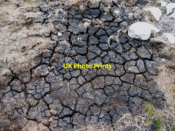 Photo 6"x4" Parched 'Bog' on the Allt Daraich path. Sconser c2007