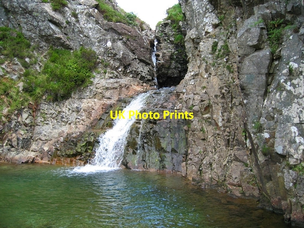 Photo 6"x4" Waterfall on the Allt Daraich Sconser c2007