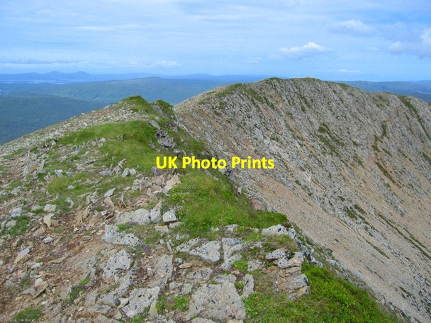 Photo 6"x4" Summit ridge of Beinn Dearg Mheadhonach Sconser c2007