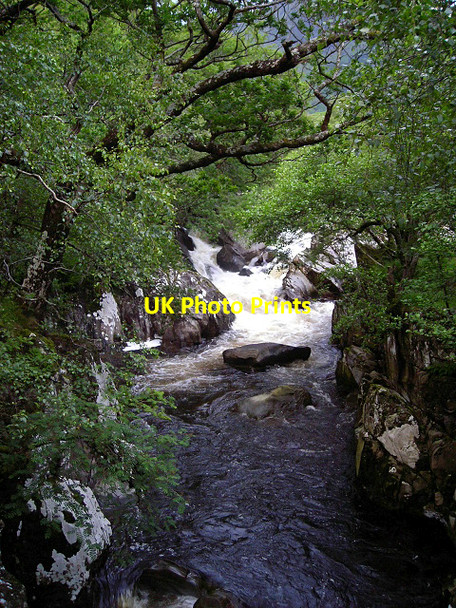 Photo 6"x4" Falls on Water of Nevis Achriabhach c2007