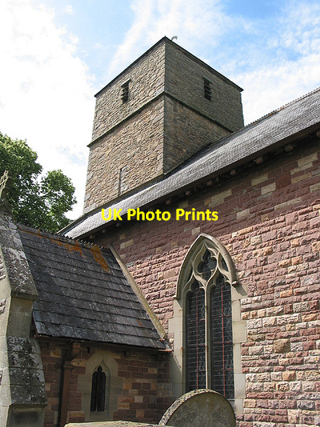 Photo 6"x4" West  tower of the church of  St John the Baptist Aston Ingham c2007