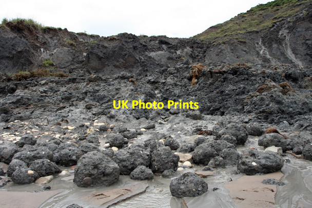 Photo 6"x4" Cretaceous clay at Speeton Speeton c2007