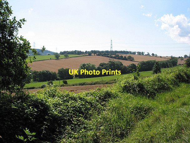 Photo 6"x4" Power lines from Crews Hill Aston Crews c2007