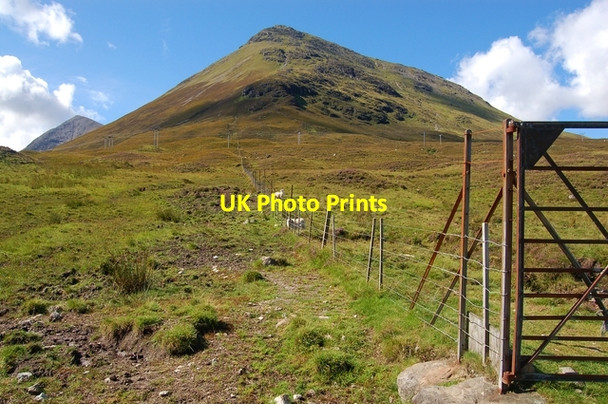 Photo 6"x4" Fenceline below An Coileach Sconser c2007