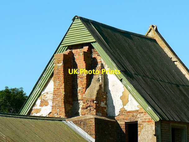Photo 6"x4" Part of chimney, former Seagram's Farm, Imber, Salisbury Plain Imber c2007