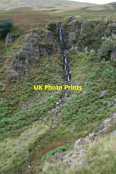 Photo 6"x4" Waterfall at the Head of Miterdale Boot c2007
