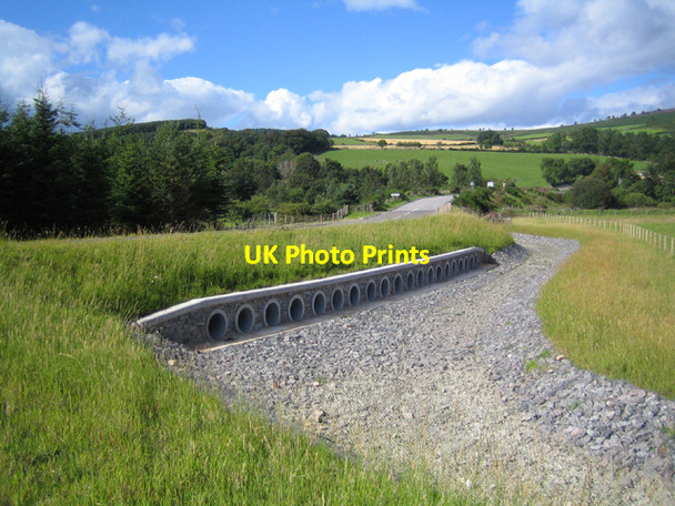 Photo 6"x4" Road improvement works to prevent flooding at Strachan Strachan c2007