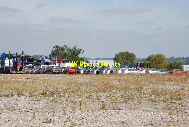 Photo 6"x4" Car lot at Henstridge Marsh Henstridge Marsh c2007