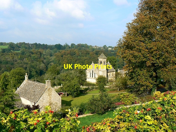 Photo 6"x4" St Luke's church and a cottage, Frampton Mansell Frampton Mansell c2007