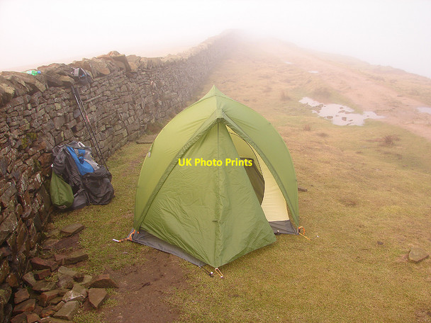 Photo 6"x4" Camping on Whernside Chapel-le-Dale c2007