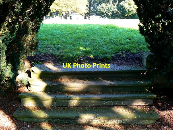 Photo 6"x4" Steps from garden to the site of 'The Lawn', Swindon Swindon\/SU1685 c2007