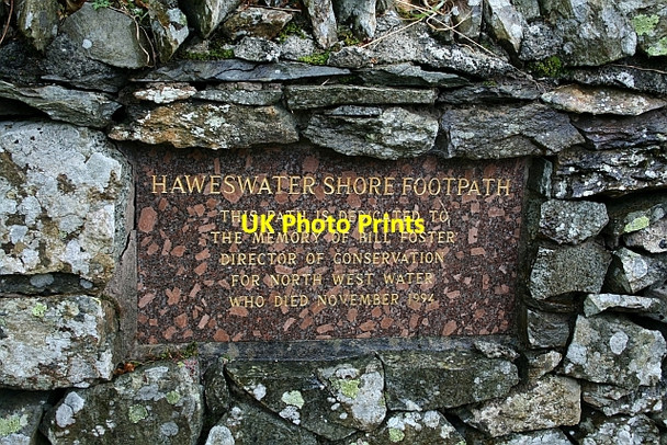 Photo 6"x4" Plaque at Haweswater (2) Bampton\/NY5118 c2007