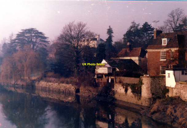 Photo 6"x4" View from the Aylesford Bridge, Aylesford Aylesford c1974