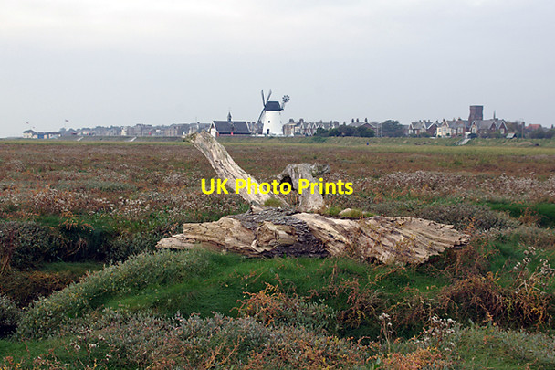 Photo 6"x4" Salt marsh on the Ribble estuary Saltcotes c2007