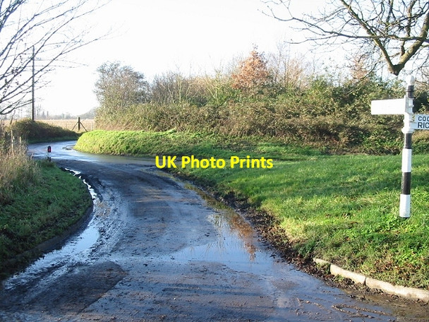 Photo 6"x4" Junction of Hills Court Road and Cooper Street Drove Each End c2007