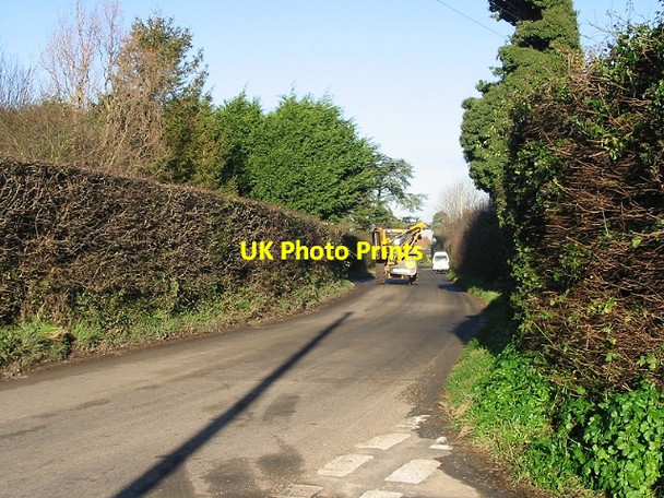 Photo 6"x4" Junction of minor road with Cop Street Road Cop Street c2007