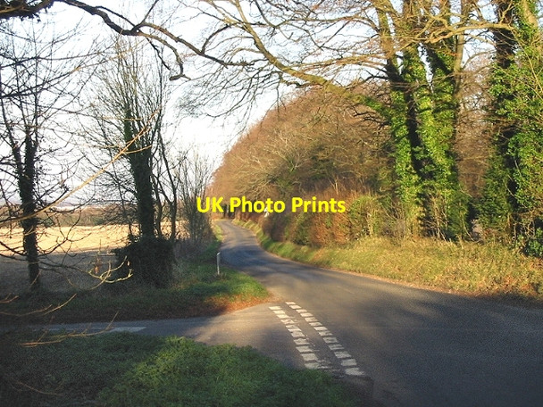 Photo 6"x4" Looking NE along Coldred Road Coldred c2007