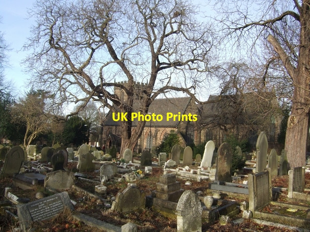 Photo 6"x4" Bushbury Churchyard Wednesfield c2007